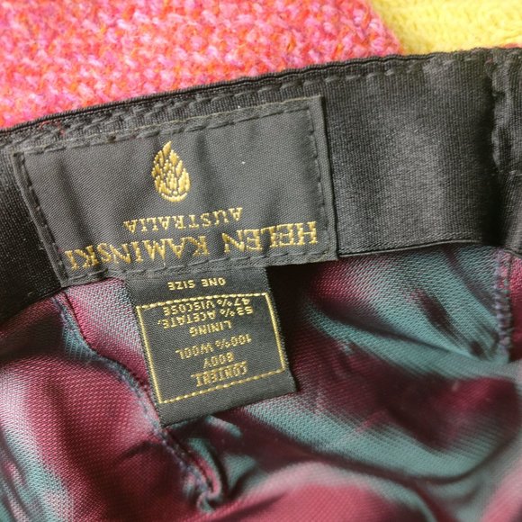 HELEN KAMINSKI Australian Pure Wool Cloche hat in Ruby Rust FALL/WINTER headwear - Picture 8 of 9